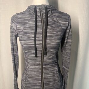 Lululemon Athletica Black Mesh Detail Top